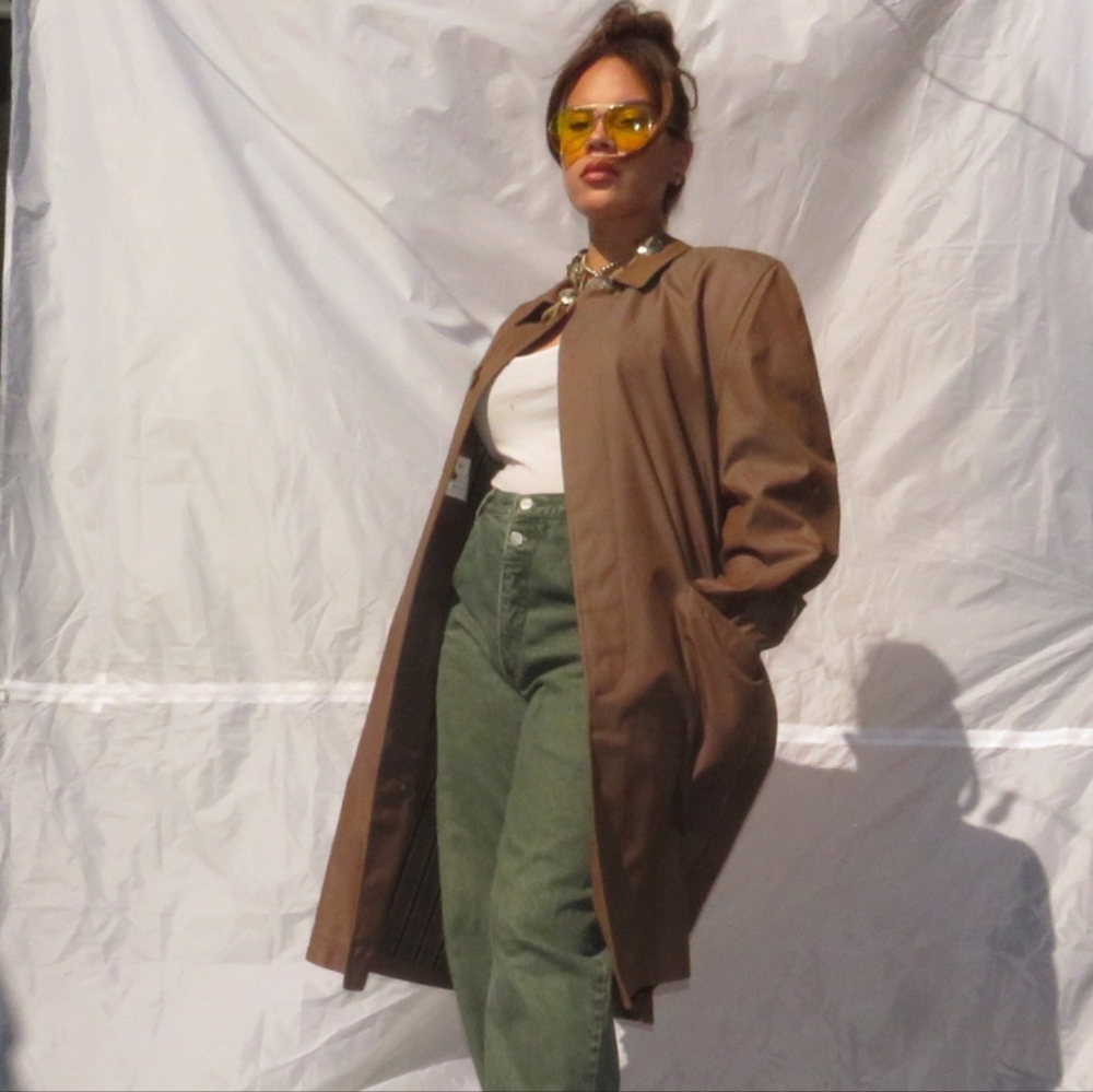 VINTAGE IRIDESCENT SWING COAT - Picture 3 of 7